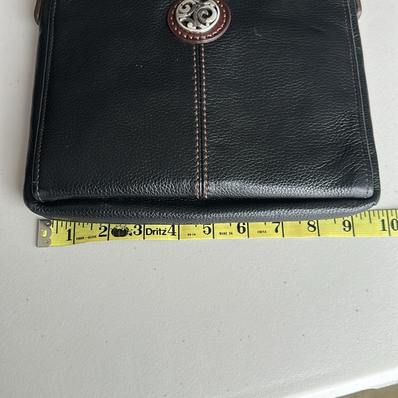 Brighton London Groove Selena Black Brown Organizer Crossbody Wallet Bag - Picture 6 of 9